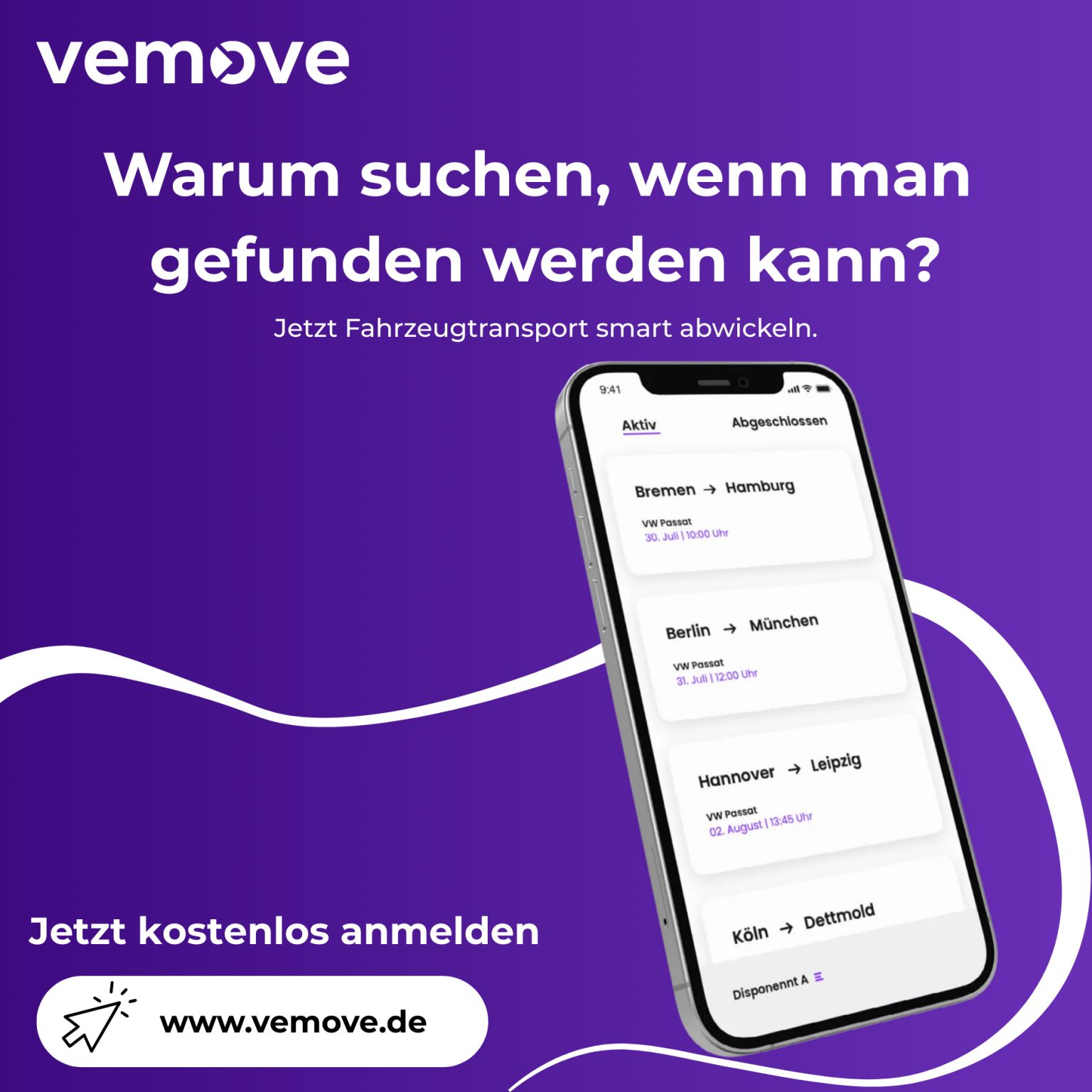 Transparente Fahrzeuglogistik auf Knopfdruck.