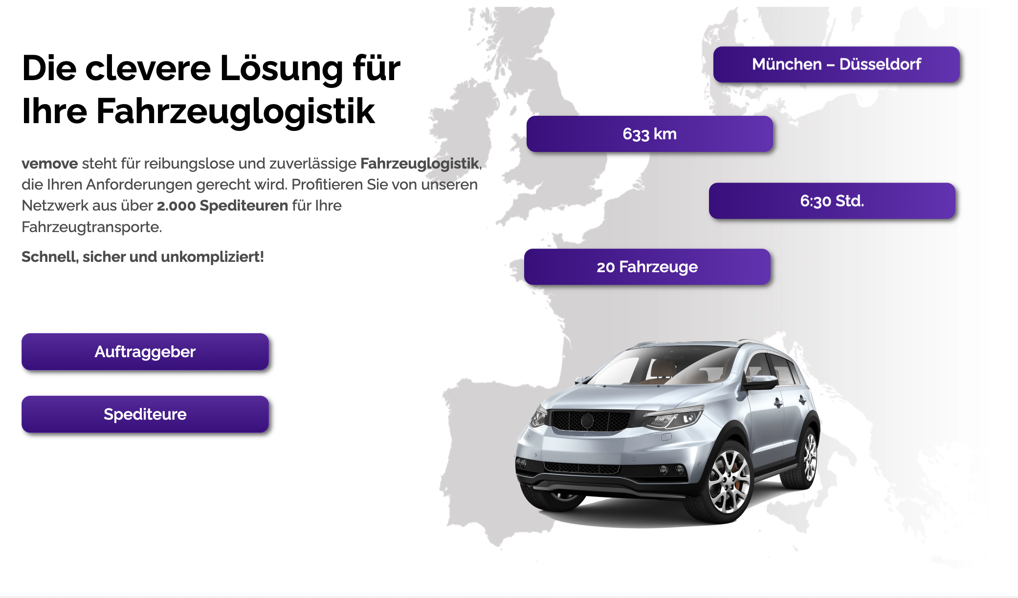 Fahrzeuglogistik neu gedacht.